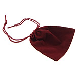 velours de coton sac, rectangle, rouge, 94x87x1mm, 100PC/sac, Vendu par sac