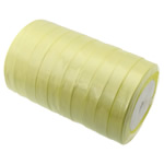 Атласная лента, Сатиновая лента, желтый, 12mm, длина 250 Двор, 10ПК/Лот, продается Лот