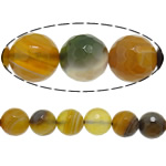 Natural Coffee Agate Beads, Round, different size for choice & faceted, Hole:Approx 0.8-1mm, Length:Approx 15 Inch, Sold By Lot