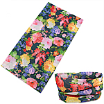 Multifunctionele bandana's, Polyester, met bloempatroon, 250x500mm, 20strengen/Lot, Verkocht door Lot