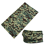 Multifunctionele bandana's, Polyester, legergroen camouflage, 250x500mm, 20strengen/Lot, Verkocht door Lot
