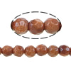 Goldstone Beads, Ronde, gefacetteerde, 4-4.5mm, Gat:Ca 0.5mm, Lengte Ca 15.5 inch, 5strengen/Lot, Ca 104pC's/Strand, Verkocht door Lot