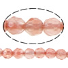 Lubenica Staklene perle, Krug, faceted, 4-4.5mm, Rupa:Približno 0.5mm, Dužina Približno 15 inčni, 5pramenovi/Lot, Približno 93računala/Strand, Prodano By Lot