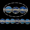 Sea Opal Χάντρες, Γύρος, πολύπλευρη, μπλε, 4-4.5mm, Τρύπα:Περίπου 0.5mm, Μήκος Περίπου 15.5 inch, 5Σκέλη/Παρτίδα, Περίπου 104PCs/Strand, Sold Με Παρτίδα