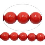 Natural Coral Beads Round red 9mm Approx 1mm Length Approx 15 Inch Approx Sold By Lot