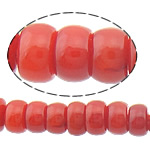 Natural Coral Beads Rondelle red Approx 0.5mm Length Approx 15.5 Inch Approx Sold By Lot
