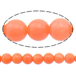 Natural Coral Beads Round orange 3mm Approx 0.5mm Length Approx 16 Inch Approx Sold By Lot