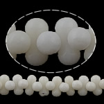 Φυσικά Χάντρες Coral, Φυσικό Coral, Barbell, λευκό, 8x4mm, Τρύπα:Περίπου 0.5mm, Μήκος Περίπου 16 inch, 10Σκέλη/Παρτίδα, Sold Με Παρτίδα
