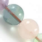 Grânulos de quartzo natural jóias, quartzo rosa, Roda, 10mm, Buraco:Aprox 1mm, comprimento 15.5 inchaltura, 5vertentespraia/Lot, vendido por Lot