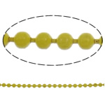 Cadena Bola de Fundición, electroforesis, amarillo, libre de níquel, plomo & cadmio, 1.5mm, longitud:aproximado 100 m