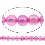 Bulvių išauginti gėlavandenių perlų karoliukai, Gėlo vandens perlų, Bulvė, rožinis, 10-11mm, Skylė:Apytiksliai 0.8mm, Parduota už Apytiksliai 14.5 Inch Strand