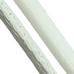 Leather Cord PU Leather white 5mm Sold By Lot