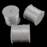 Elastic Thread, South Korea Imported, white, 1mm, Length:Approx 1750 m, 25PCs/Bag, Sold By Bag