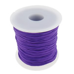 Нейлоновые шнуры, Нейлоновый шнурок, фиолетовый, 1mm, длина Приблизительно 80 Двор, продается PC