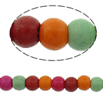 Turquoise Beads Round multi-colored 3mm Approx 1mm Length Approx 15.5 Inch Approx Sold By Lot