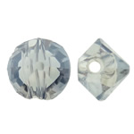 Az utánzás CRYSTALLIZED™ kristály gyöngyök, Nuggets, Lt Sapphire, 6x5mm, Lyuk:Kb 1.5mm, 50PC-k/Bag, Által értékesített Bag