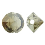 Jäljitelmä CRYSTALLIZED™ kristalli helmiä, Nuggets, päällystetty, jäljitelmä CRYSTALLIZED™n, Crystal Bronze Shade, 6x5mm, Reikä:N. 1.5mm, 50PC/laukku, Myymät laukku