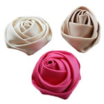 Mode Dekoration Blumen, Seide, gemischte Farben, 50x50mm, 70PCs/Menge, verkauft von Menge