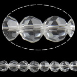 Imitation de perles en cristal CRYSTALLIZED™ , Rond, facettes, cristal, 4mm, Trou:Environ 1mm, Longueur Environ 14.3 pouce, 10Strandstoron/sac, Vendu par sac