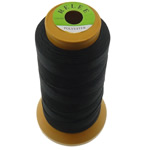 Nylontråd, Nylon, med plast spole, uden elastik, 6-garn, sort, 0.50mm, Længde 480 m, 10pc'er/Lot, Solgt af Lot