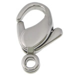 Stainless Steel Lobster Claw Clasp, 316L Stainless Steel, original color, 8x12.50x3.50mm, Hole:Approx 1.5mm, 200PCs/Lot, Sold By Lot