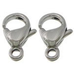 Stainless Steel Lobster Claw Clasp, 304 Stainless Steel, original color, 6x9x3mm, Hole:Approx 1mm, 500PCs/Lot, Sold By Lot