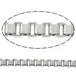 Stainless Steel Box Chain original color Length 100 m Sold By Lot