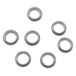 vinculação de anel de aço inoxidável, Rosca, cor original, 4x1.50mm, Buraco:Aprox 2.5mm, 2000PCs/Bag, vendido por Bag