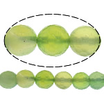 Natürliche grüne Achat Perlen, Grüner Achat, rund, 8mm, Bohrung:ca. 0.8-1mm, Länge ca. 14 ZollInch, 10SträngeStrang/Menge, ca. 45PCs/Strang, verkauft von Menge