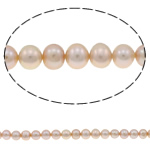 Cultured Round Freshwater Pearl Beads natural purple Grade A 6-7mm Approx 0.8mm Sold Per 15.5 Inch Strand