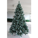 PVC Plastic Christmas Tree, with Iron, painted, green, 210x110cm, Sold By PC