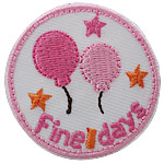 Iron on Patches Cloth Round 40mm Sold By Bag