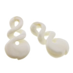 Pendentifs de coquillages blancs naturels, coquille blanche, hélice, 20x34x7mm, Trou:Environ 3mm, 10PC/lot, Vendu par lot