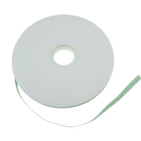 Satin Ribbon with letter pattern & single-sided green 9mm Length 200 Yard  Sold By Lot