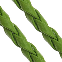 Cuerdas de Cuero, Cuero de PU, verde, 3mm, longitud 100 Yardpatio, Vendido por Grupo