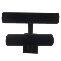 Velveteen Armband Display, PVC-plast, med Velveteen, Rack, svart, 215x150mm, 255x180mm, 50mm, 5PC/Lot, Säljs av Lot
