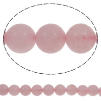 Naturliga rosenkvarts pärlor, Rose Quartz, Rund, 10mm, Hål:Ca 1.5mm, Ca 39PC/Strand, Såld Per Ca 15.5 inch Strand