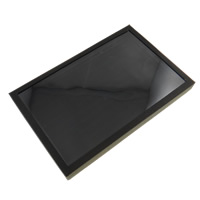 Картоновая коробочка для кольца, бумага, Прямоугольная форма, черный, 290x190x40mm, 15ПК/Лот, продается Лот