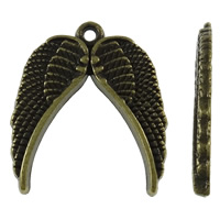 Wing Shaped Zinc Alloy Pendants antique bronze color plated nickel lead & cadmium free Approx 1.5mm Approx Sold By KG