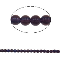 Runde Kristallperlen, Kristall, violett, 8mm, Bohrung:ca. 1.5mm, Länge 12 ZollInch, 10SträngeStrang/Tasche, verkauft von Tasche