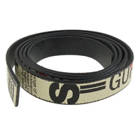 Kožené kabel, Kůže, s hvězdou vzorem & s písmenem vzorem, 15x2mm, Délka Cca 20 m, 20přediva/Bag, Prodáno By Bag