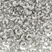 Гофрированные покрытия для бусин, Железо, Платиновое покрытие платиновым цвет, не содержит никель, свинец, 4x2mm, Приблизительно 5000ПК/сумка, продается сумка