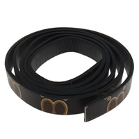 Leather Cord with number pattern Length Approx 20 m Sold By Bag