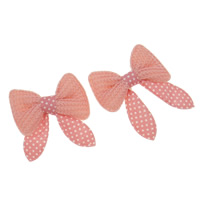 Fashion Decoration Flowers Wool with Cloth Bowknot pink Sold By Lot
