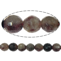 Turmalin Perle, rund, Oktober Birthstone, 7mm, Bohrung:ca. 1mm, Länge 15.5 ZollInch, 5SträngeStrang/Menge, verkauft von Menge