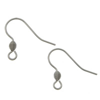 Stainless Steel Hook Earwire 304 Stainless Steel with loop original color 0.7mm Approx 2.5mm Sold By Lot
