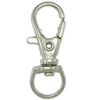 Tibetan Style Lobster Swivel Clasp, platinum color plated, nickel, lead & cadmium free, 11x31.80x4mm, Hole:Approx 5.8x8.5mm, 500PCs/Bag, Sold By Bag