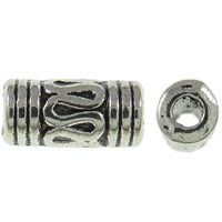 Zinc Alloy Tube Beads antique silver color plated nickel lead & cadmium free Approx 1mm Approx Sold By KG