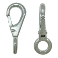 Stainless Steel Key Clasp 304 Stainless Steel original color 55mm Inner Approx 12mm Sold By Lot