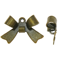 Fashion Iron Pendants Bowknot antique bronze color plated nickel lead & cadmium free Approx 1mm Sold By Bag